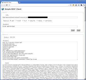 Screenshot: Simple REST Client for Chrome